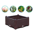 SOGA 200cm Raised Planter Box – Outdoor Plastic Garden Bed for Vegetables, Herbs & Flowers