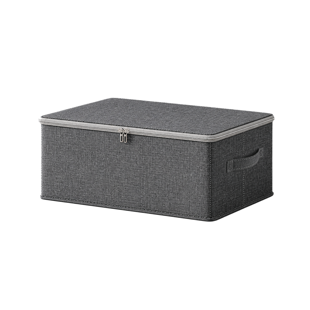 SOGA (38x26x15cm) Grey Fabric Storage Box Home Organizer (Medium)