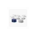 12 Piece Set (2 Cup / 16Oz) Round Glass Storage Containers With Lids, White