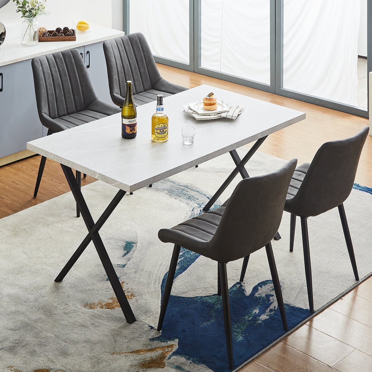 Clair Faux Leather Dining Chairs