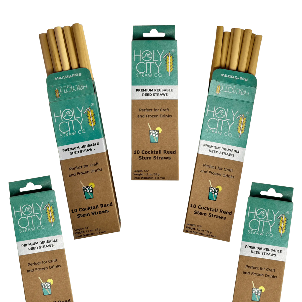 5.5" Jumbo Reed Straws | 10ct. | 5 Pack Bundle
