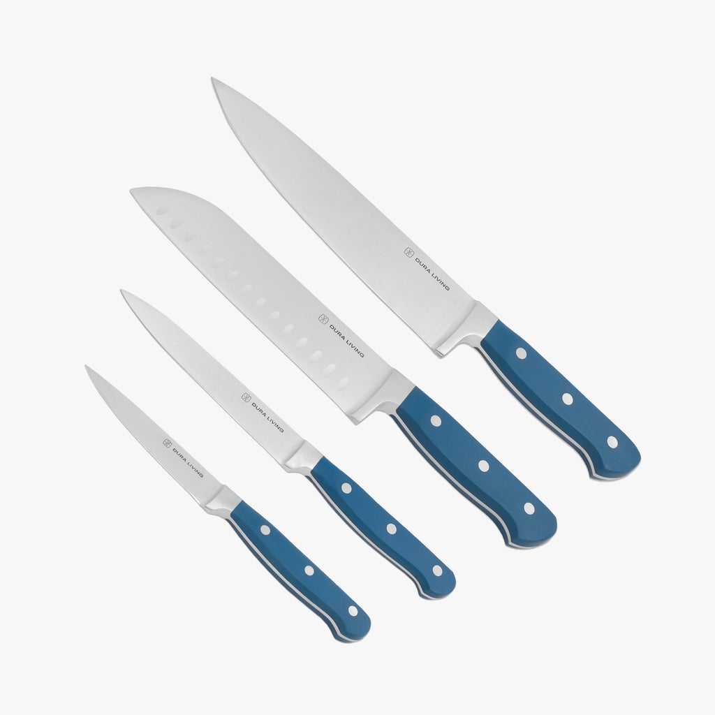 Superior 4-Piece Kitchen Knife Set – Royal Blue