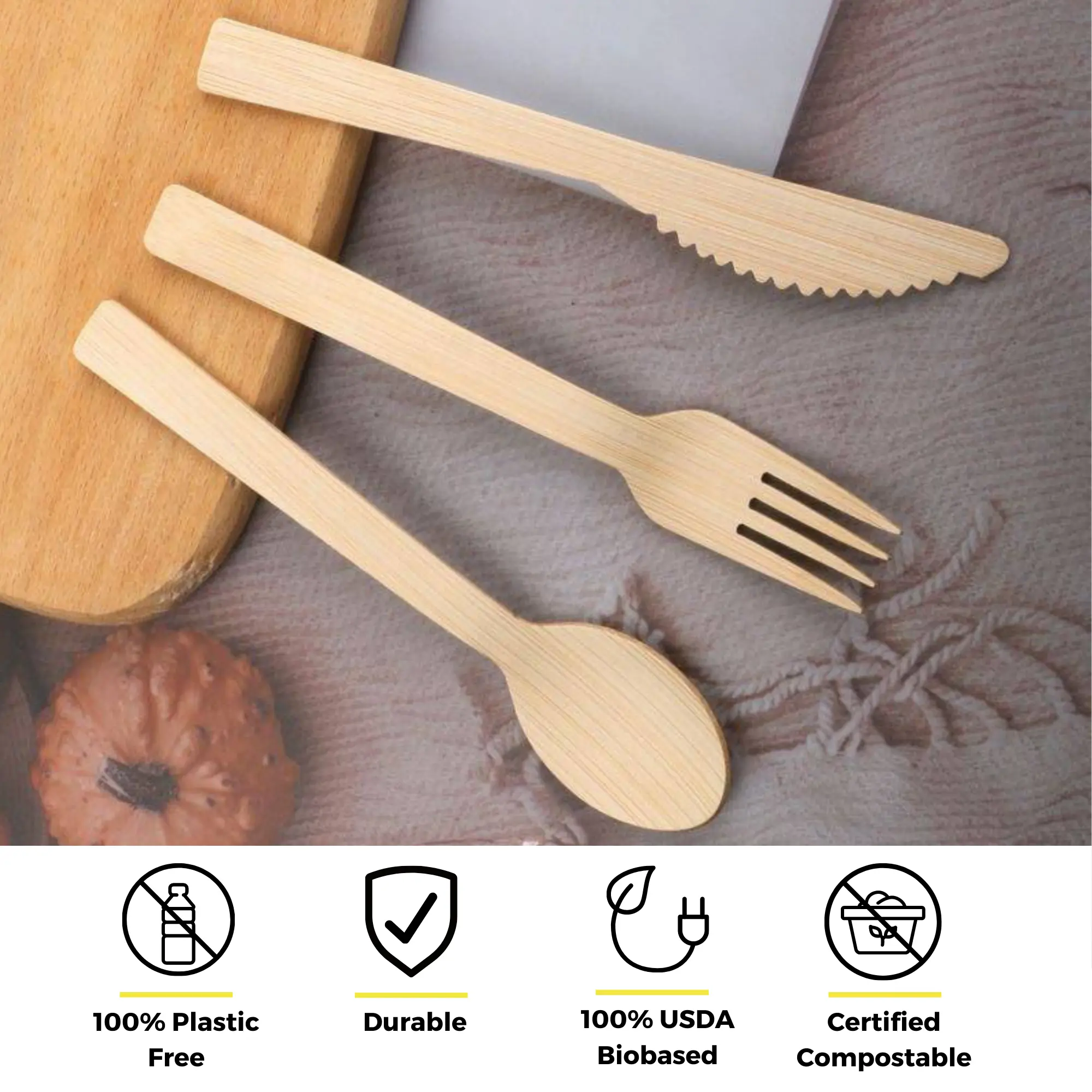 6.7" Bamboo Spoons