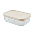 Container Culture 6-Piece Airtight Glass Food Storage Containers with Lids, 3 x 17.6oz - Vanilla Mist