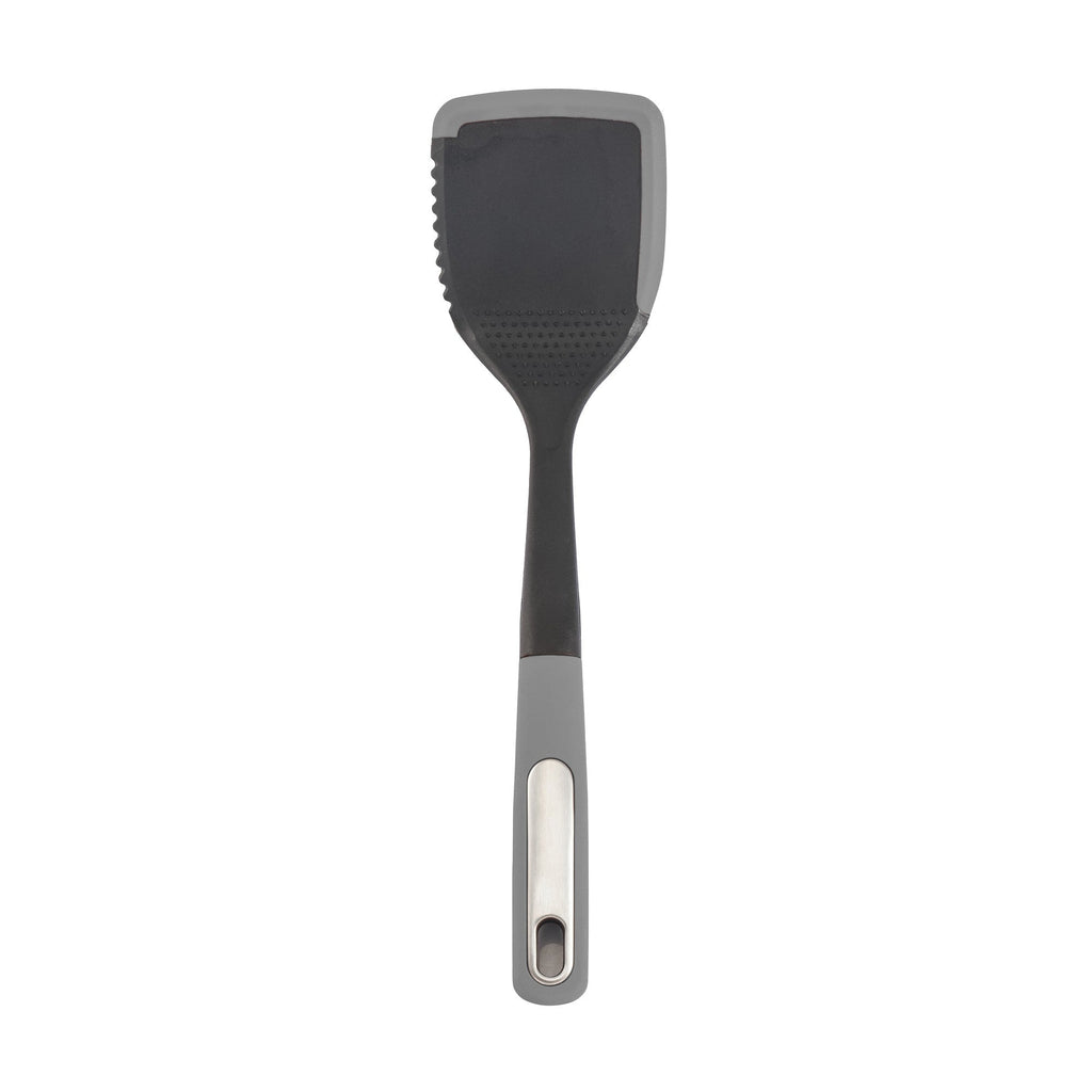 Silicone Scratch and Heat Resistance Edge Solid Turner, Grey