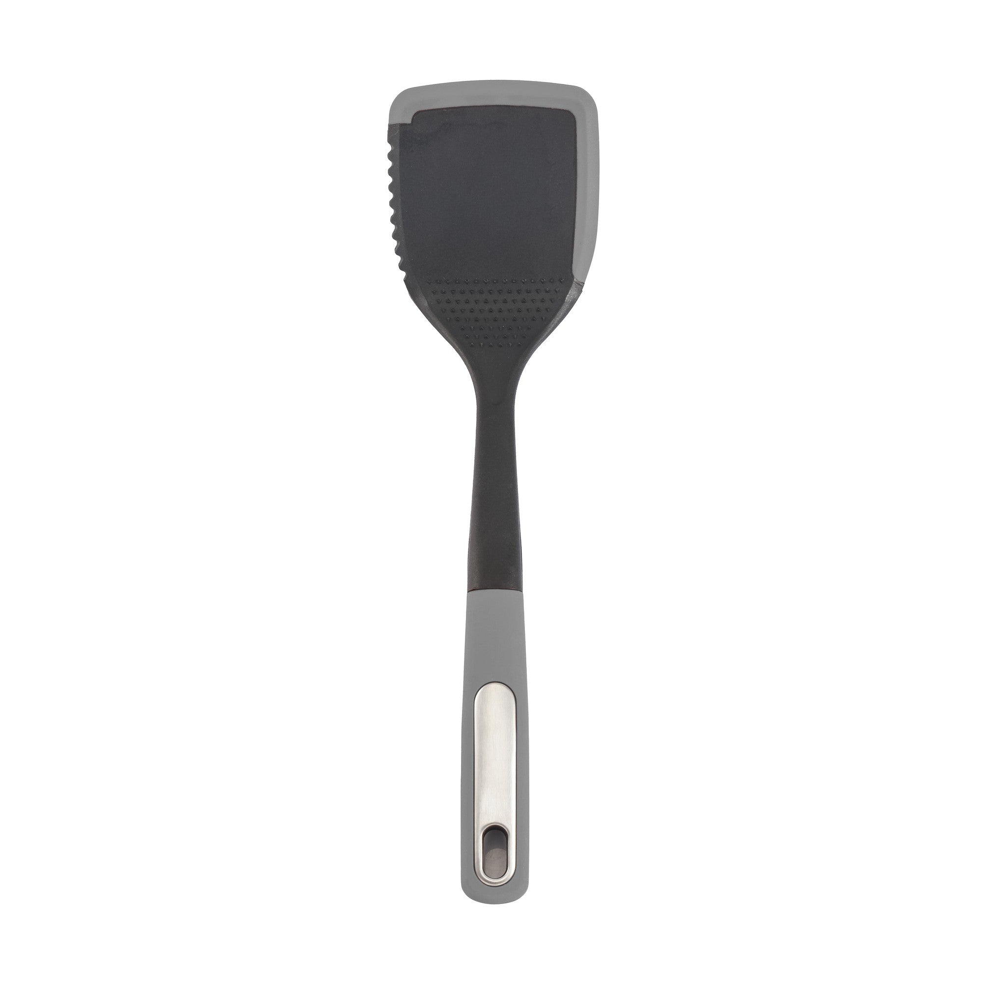 Silicone Scratch and Heat Resistance Edge Solid Turner, Grey