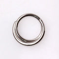316L Stainless Steel Criss-Cross Hinged Clicker Ring