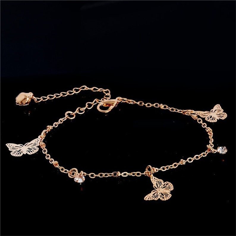 Butterfly Charm Anklet For Women