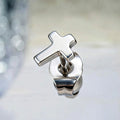 Pair of 316L Stainless Steel Cross Stud Earrings