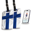 Smart Bag Luggage Security Tag -  Finland  Flag [Pack 2]