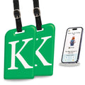 Initials Bag tag K  [pack 2]