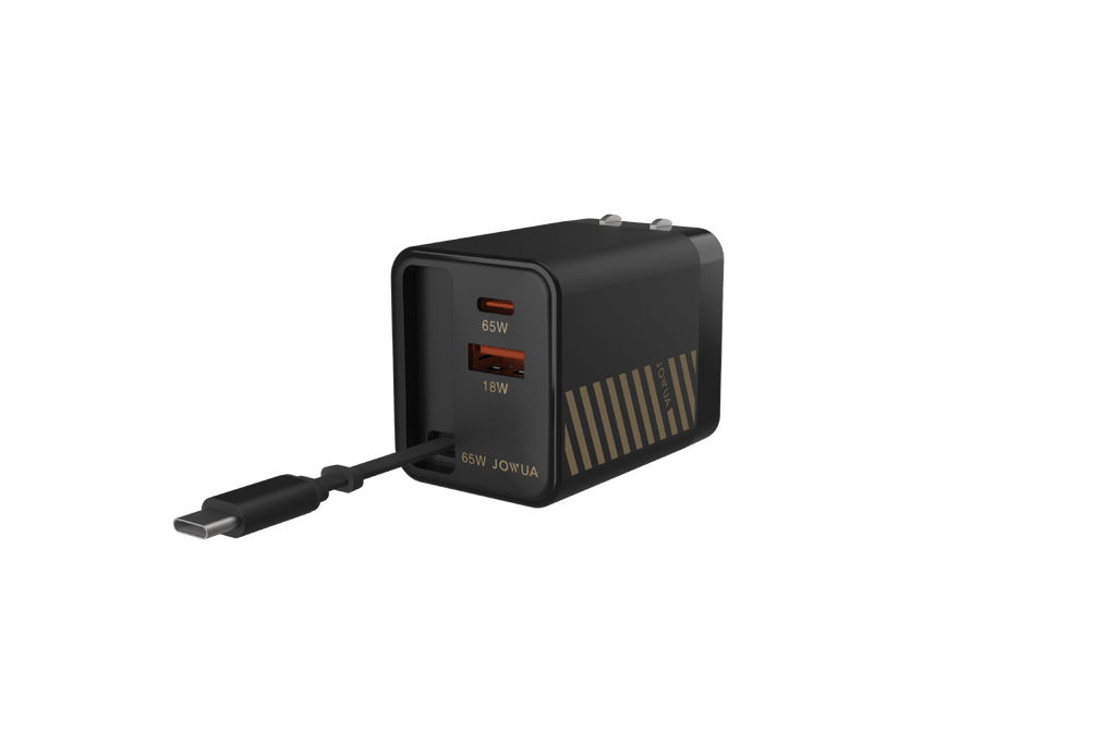 65W GaN Charger with Retractable Cable