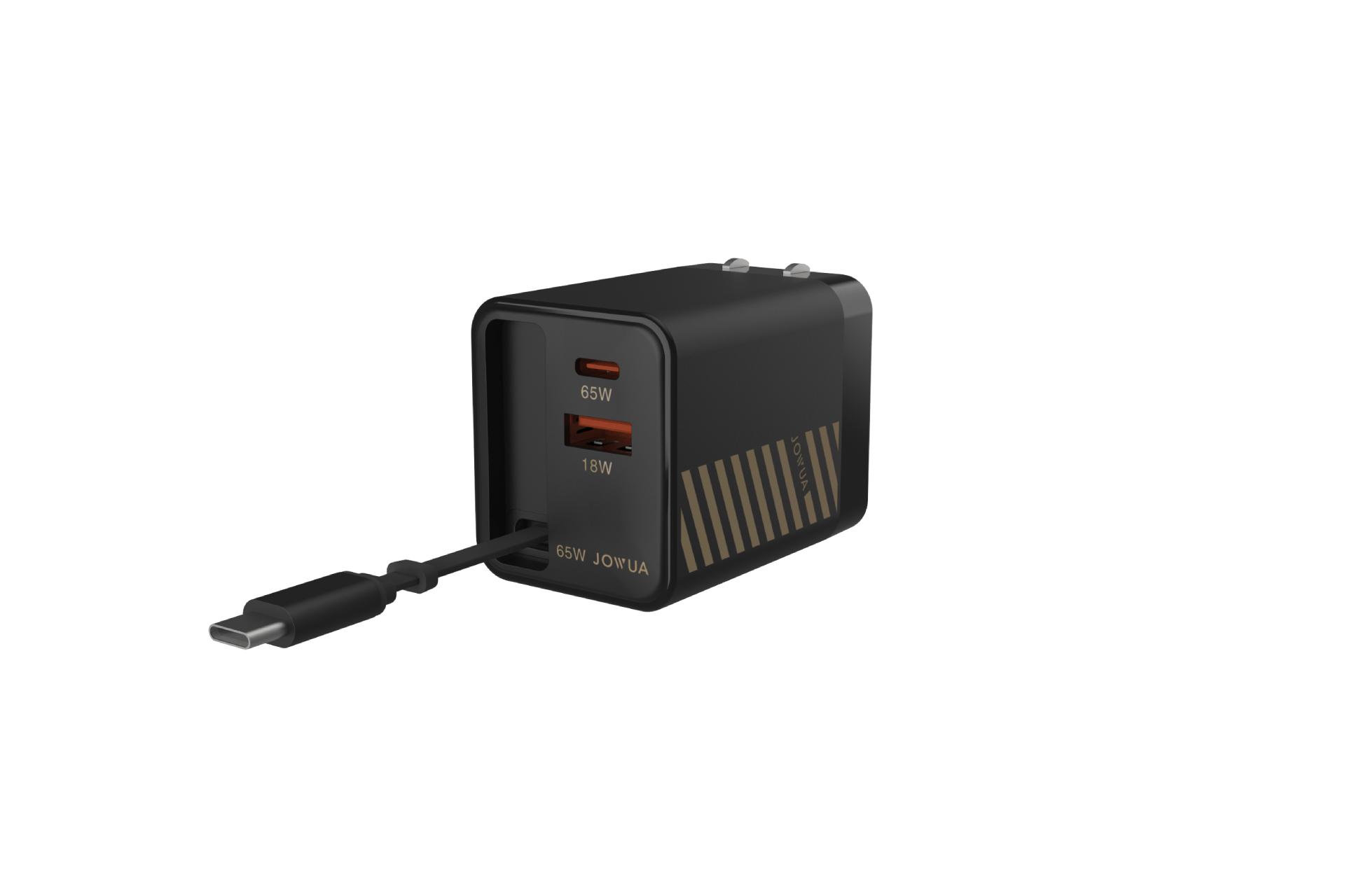 65W GaN Charger with Retractable Cable