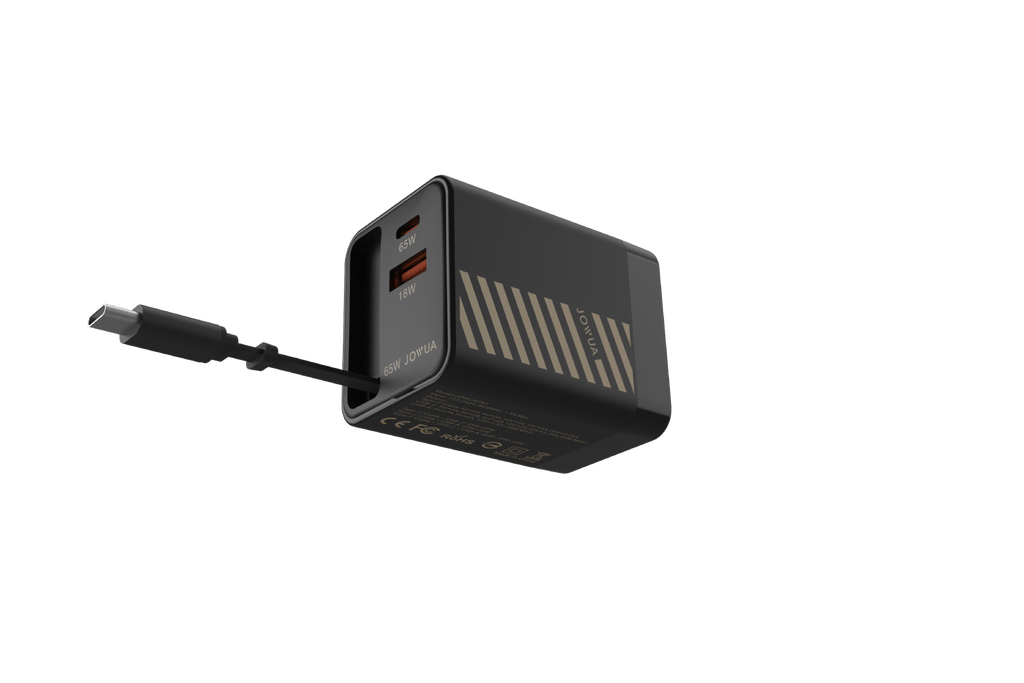 65W GaN Charger with Retractable Cable