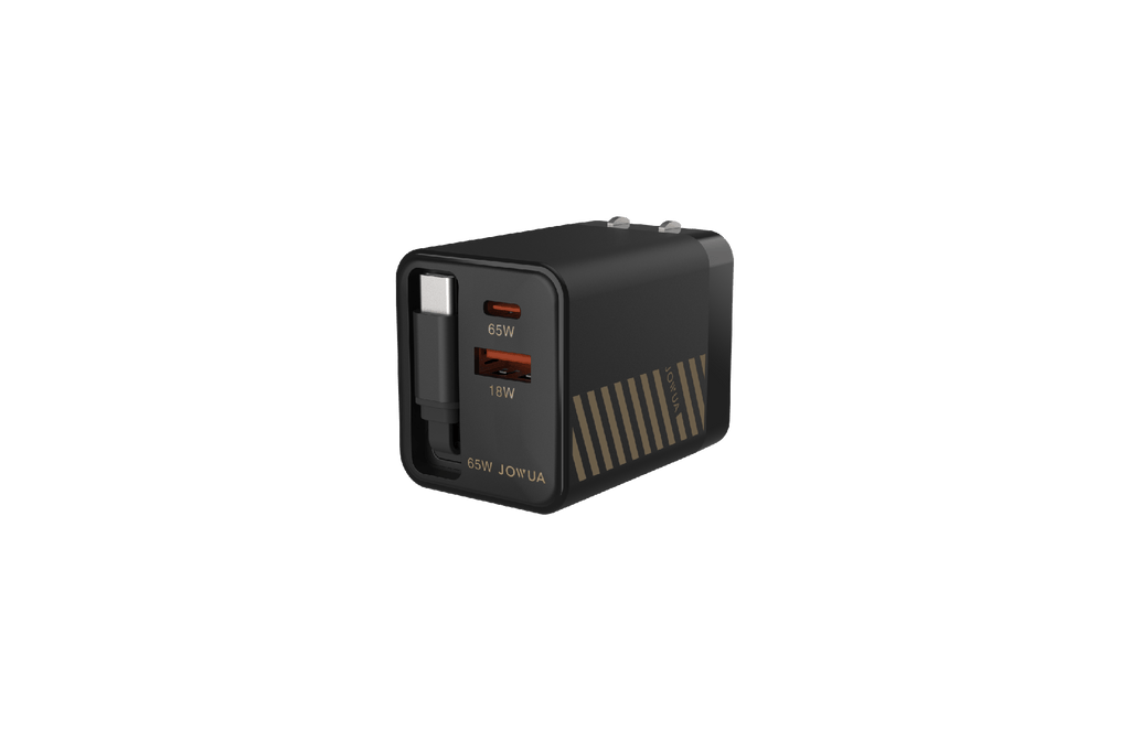 65W GaN Charger with Retractable Cable