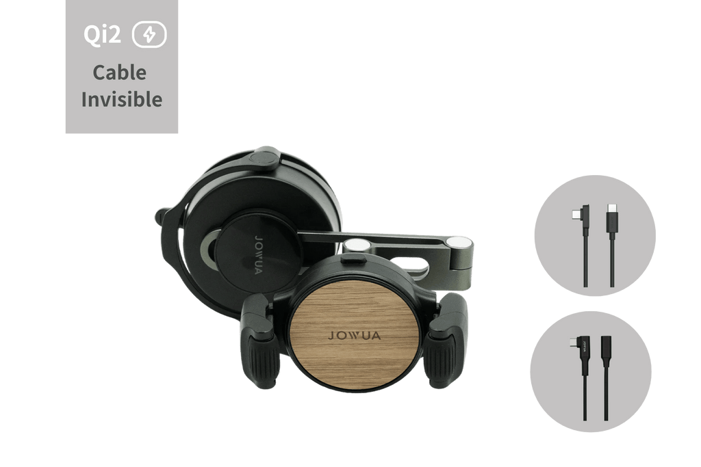 6D Tesla Compatible Invisible Foldaway Car Mount Qi2 Wireless Charger for Tesla S/3/X/Y/Cybertruck (Universal)