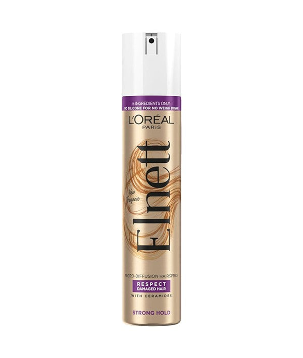 LOREAL Hairspray Elnett Respect Damaged Hair Strong Hold Hairspray 300ml