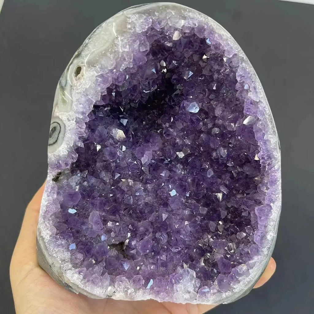 Raw Amethyst Crystal Geode